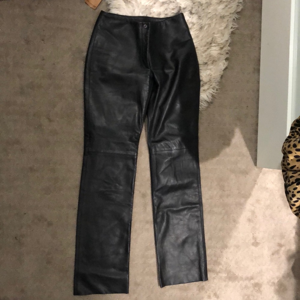 Identify Leather Bell Bottom pants
